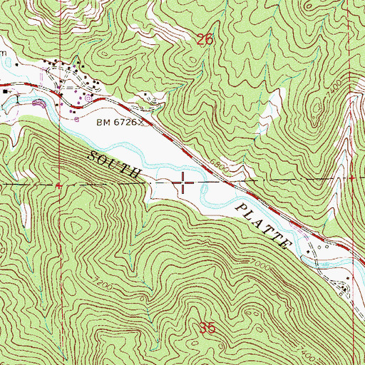 Topographic Map of J Higginson Ditch, CO