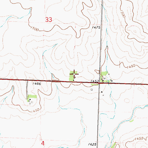 Topographic Map of Circle S Farm, IA