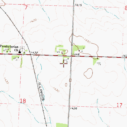 Topographic Map of L and E Farms, IA
