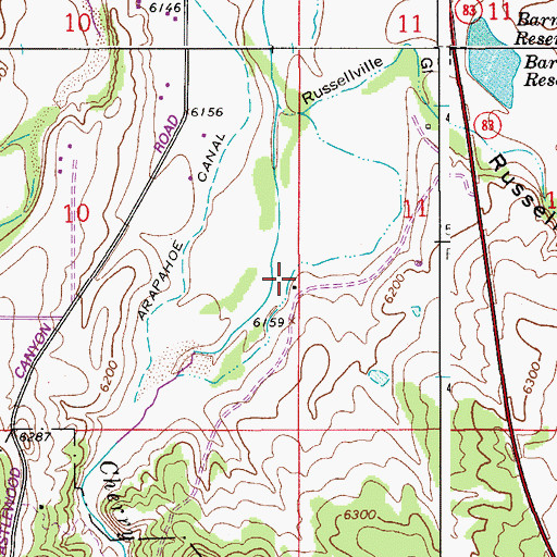 Topographic Map of John Jones Ditch, CO