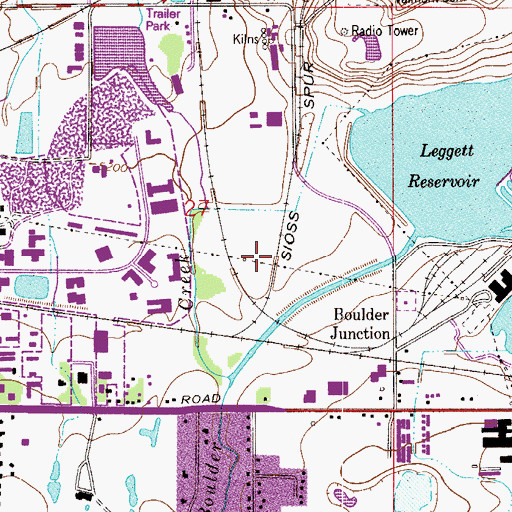 Topographic Map of Jones Donnelly Ditch, CO