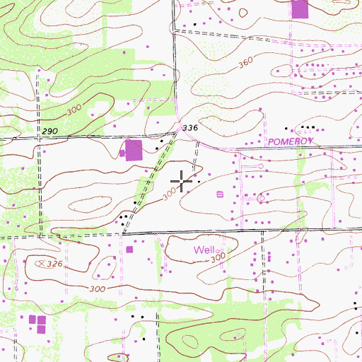 Topographic Map of Kaminaka Farms, CA