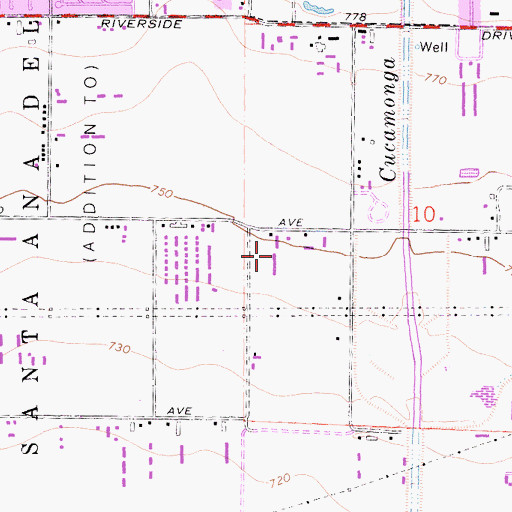 Topographic Map of Jai Alai Dairy, CA