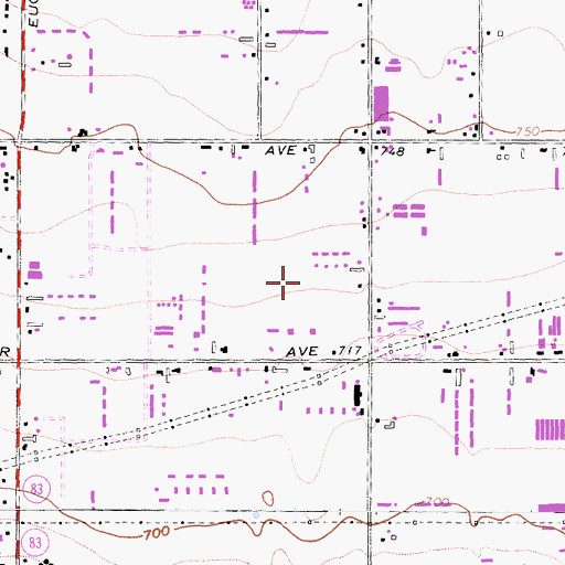 Topographic Map of Veenendaal Dairy, CA