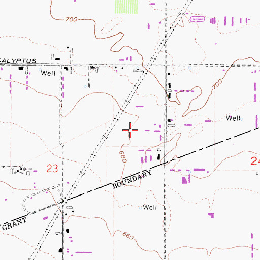 Topographic Map of S and R Dairy, CA