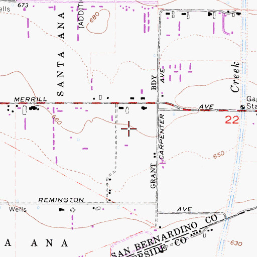 Topographic Map of P and D Dairy, CA