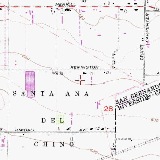 Topographic Map of Nyenhuis Dairy, CA