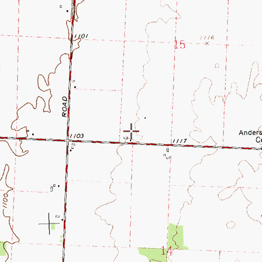 Topographic Map of R C T Farm, OH