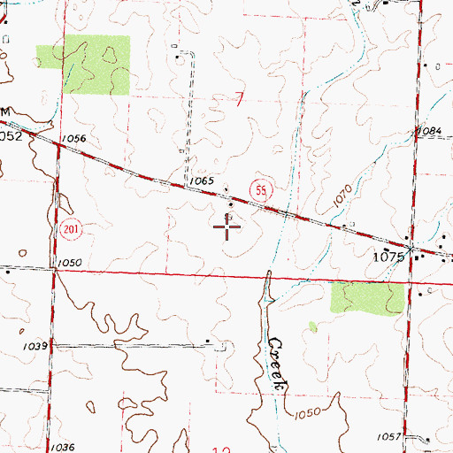 Topographic Map of Castle Hill Farm, OH