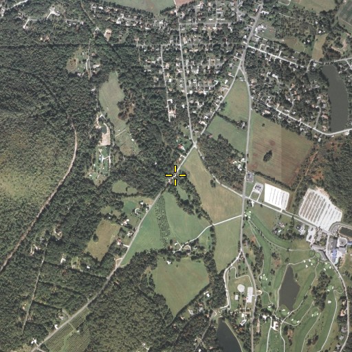 Aerial/Satellite Image of Jacks Mountain Covered Bridge, PA