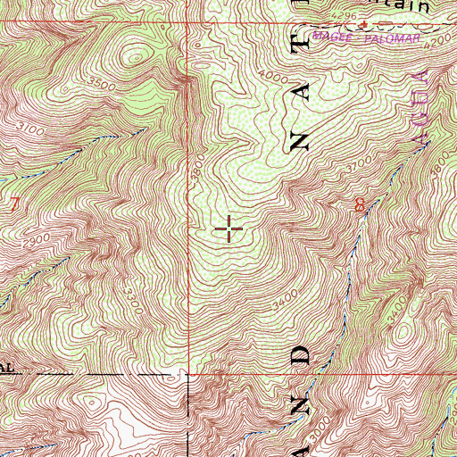 Topographic Map of Magee Trail, CA