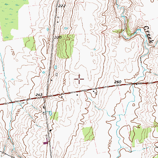 Topographic Map of Allandra Farm, VT