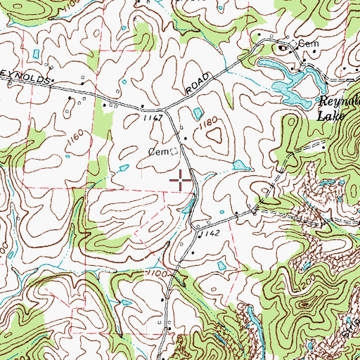 Topographic Map of Balm Store (historical), KY