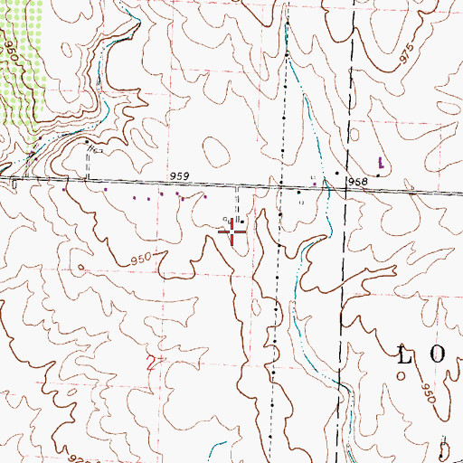 Topographic Map of Diamond R Farm, OH