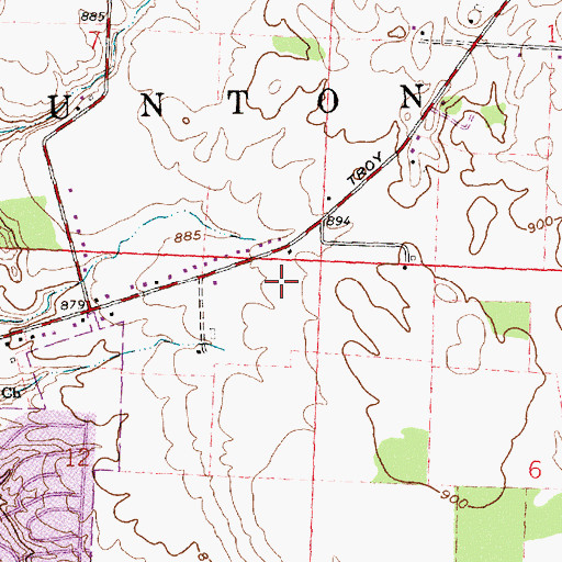 Topographic Map of Grapevine Woods Farm, OH