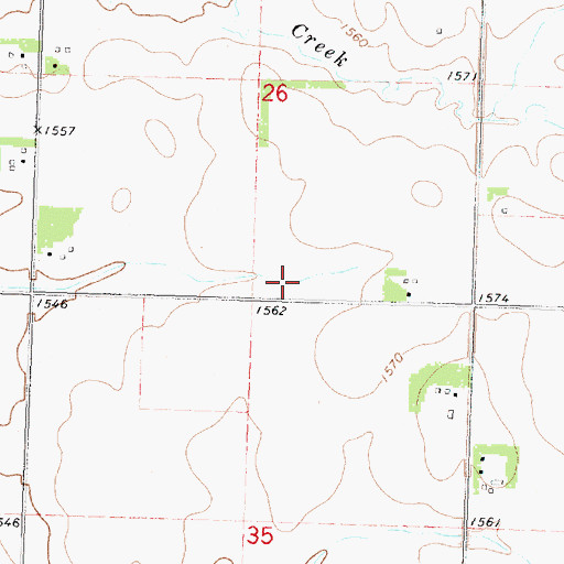 Topographic Map of J M D Farms, IA