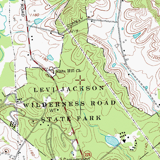 Topographic Map of Laurel County Fairgrounds, KY