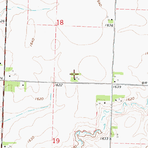 Topographic Map of J D K Farms, IA