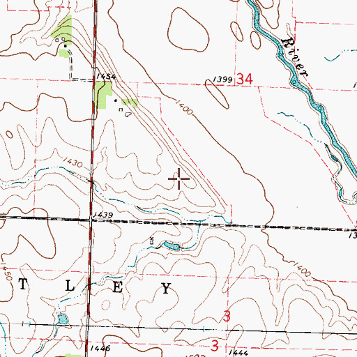 Topographic Map of Sunrise Pullet Farm Number 3, IA
