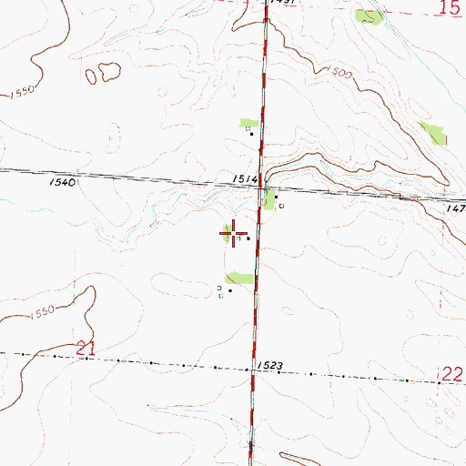 Topographic Map of Meyer Dairy Farm, IA