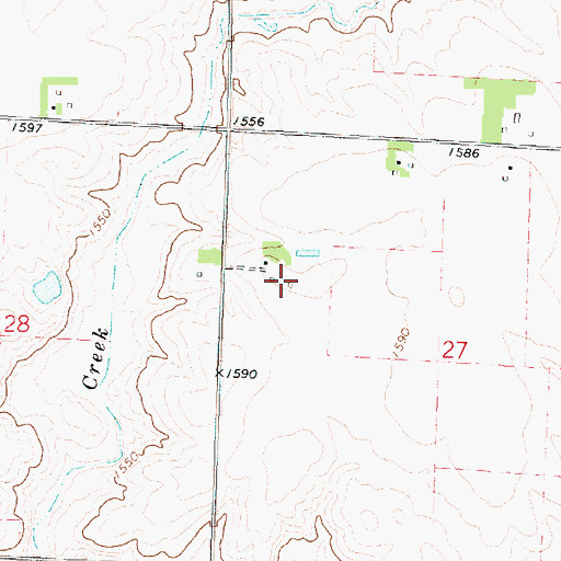 Topographic Map of Travaille Family Farms, IA