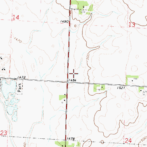 Topographic Map of Sunrise Pullet Farm Number 1, IA