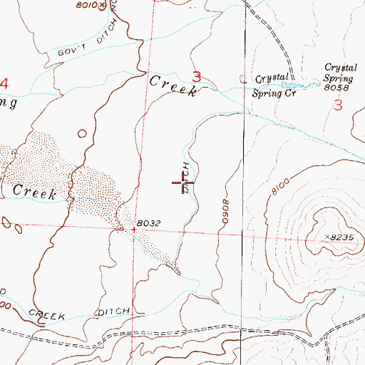Topographic Map of Landhurst Ditch, CO