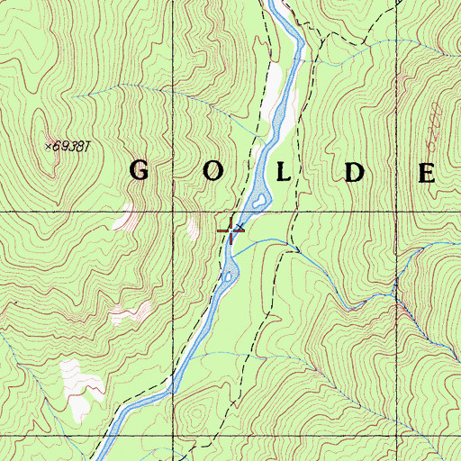Topographic Map of Manzanita Canyon, CA
