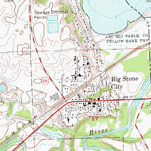 Topographic Map of Grant County Mini-Library, SD