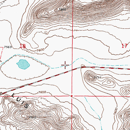 Topographic Map of Los Ojos Ditch Number 2, CO