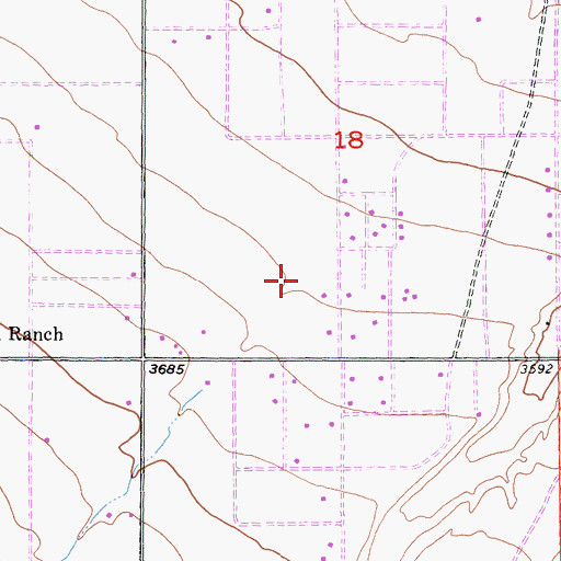 Topographic Map of Manzanita Wash, CA