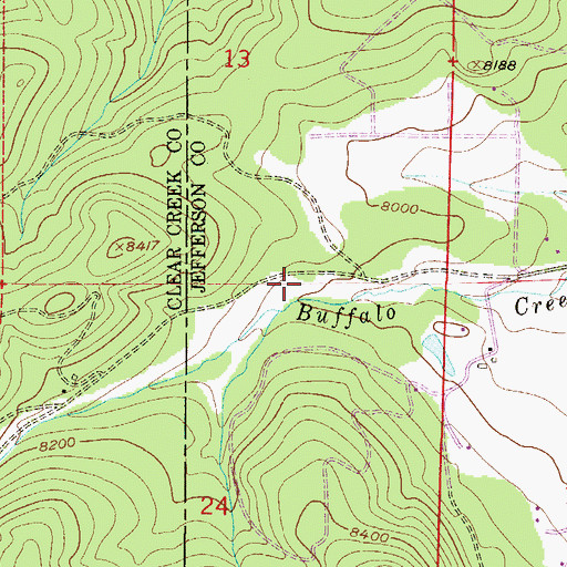 Topographic Map of Ludlow Flower Ditch, CO