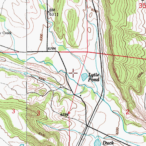 Topographic Map of Lytle Ditch, CO