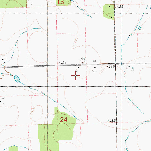 Topographic Map of Ploeckelman Farms, WI