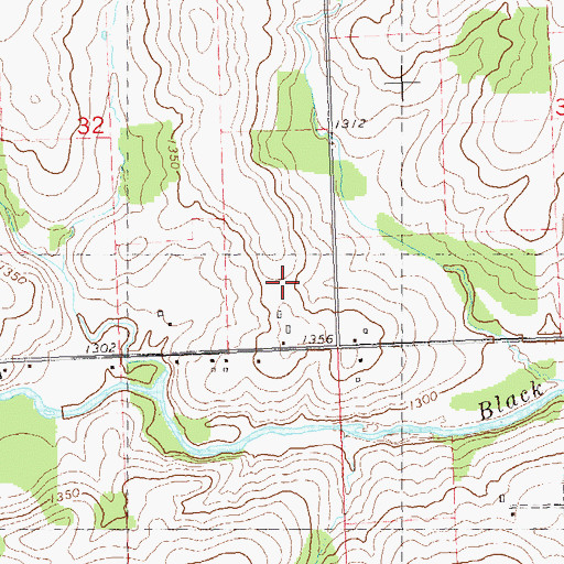 Topographic Map of Rausch Farms, WI