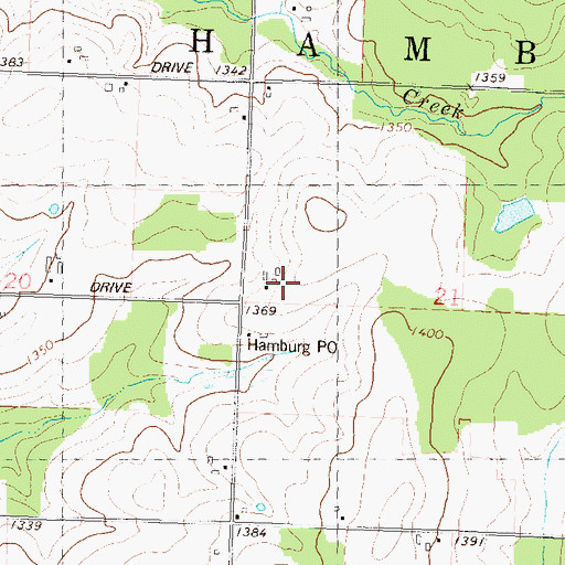 Topographic Map of Graswerka Family Farm, WI