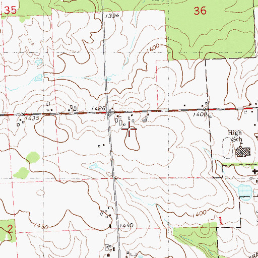 Topographic Map of Forest Home Farm, WI