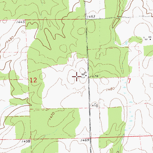Topographic Map of Stoney Acres Farm, WI