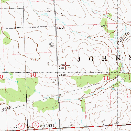Topographic Map of R B Dairy Farm, WI