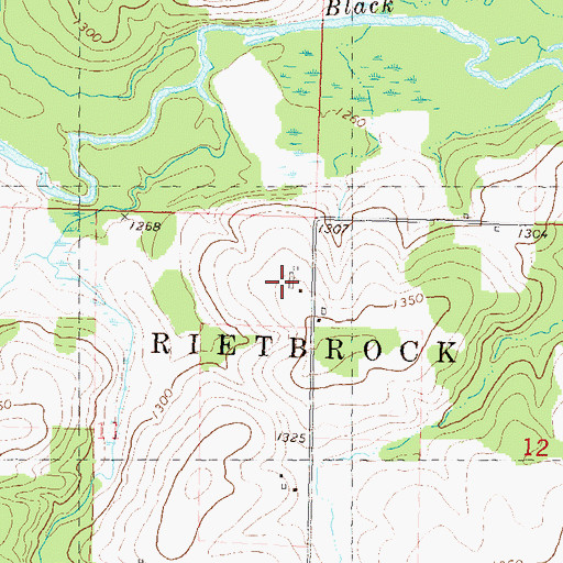 Topographic Map of R and R Dairy, WI