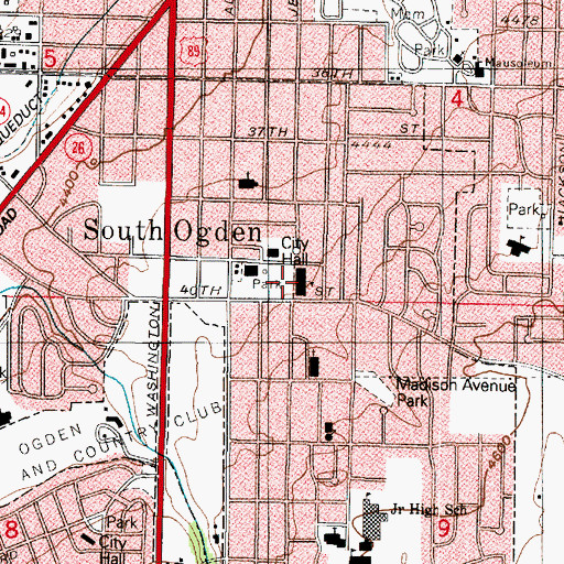 Topographic Map of Wasatch Christian School, UT