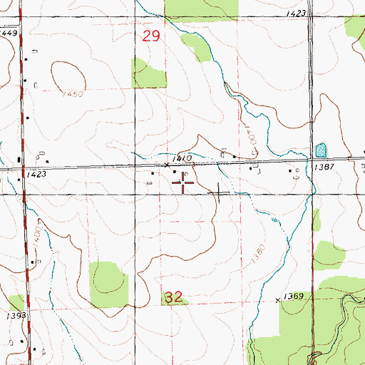 Topographic Map of Schreiber Acres, WI