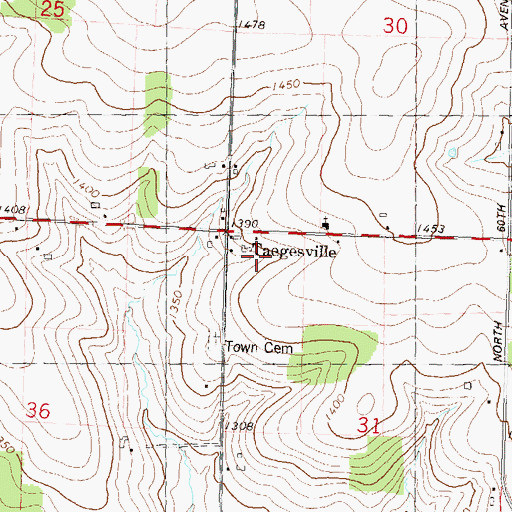 Topographic Map of Sturm Farms, WI