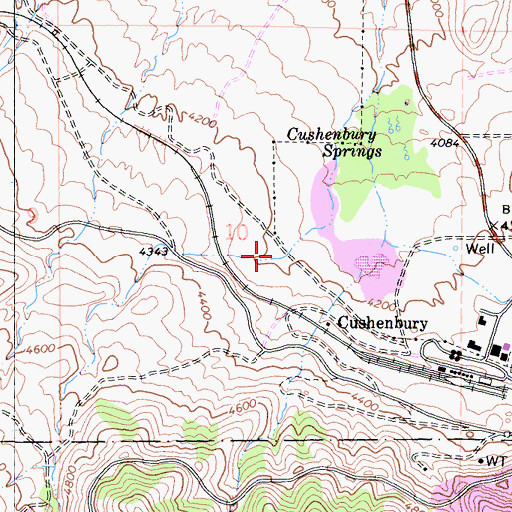 Topographic Map of Marble Canyon, CA