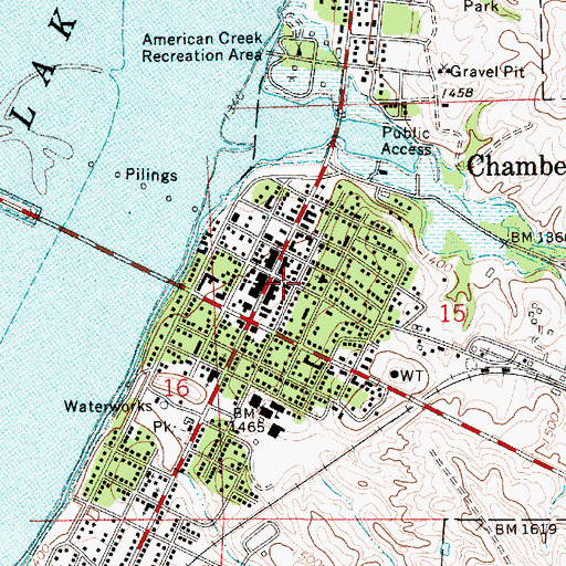 Topographic Map of Cozard Memorial Library, SD