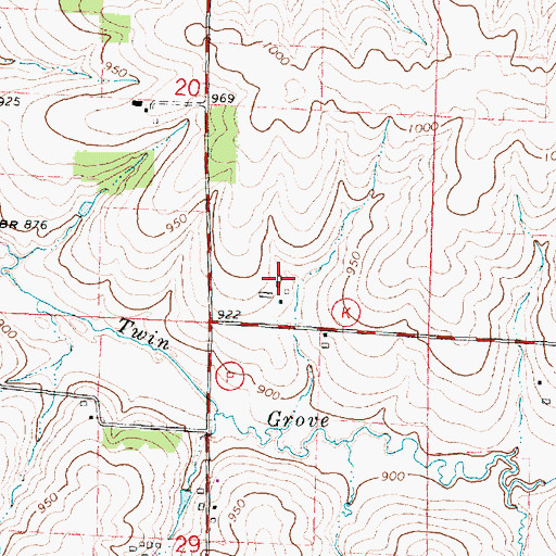 Topographic Map of Ackerman Farm, WI