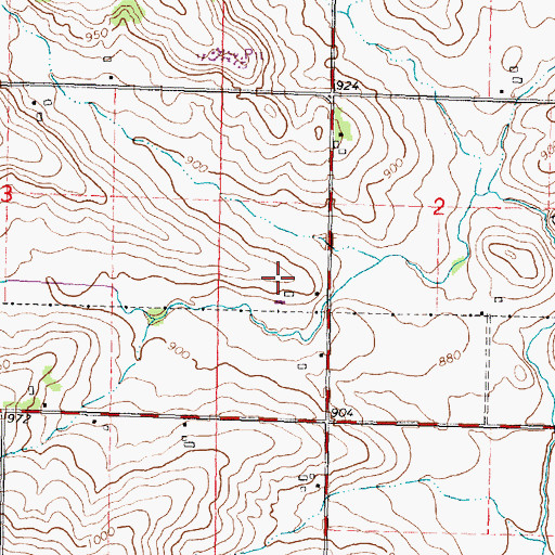 Topographic Map of Brugger Dairy, WI