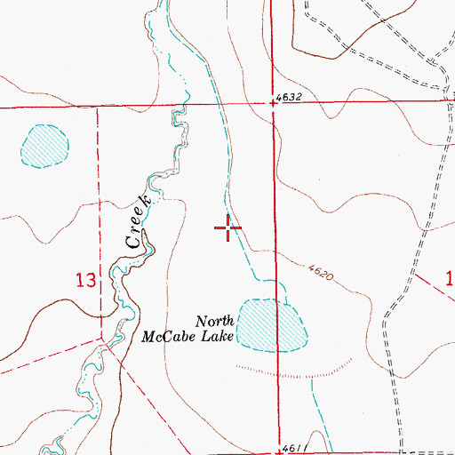 Topographic Map of McCabe Ditch Number 1, CO
