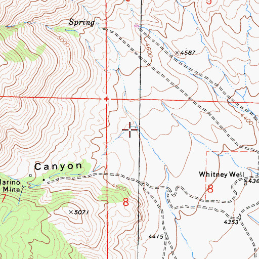 Topographic Map of Marino Canyon, CA