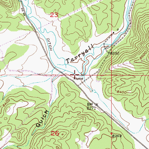 Topographic Map of McLaughlin Ditch, CO